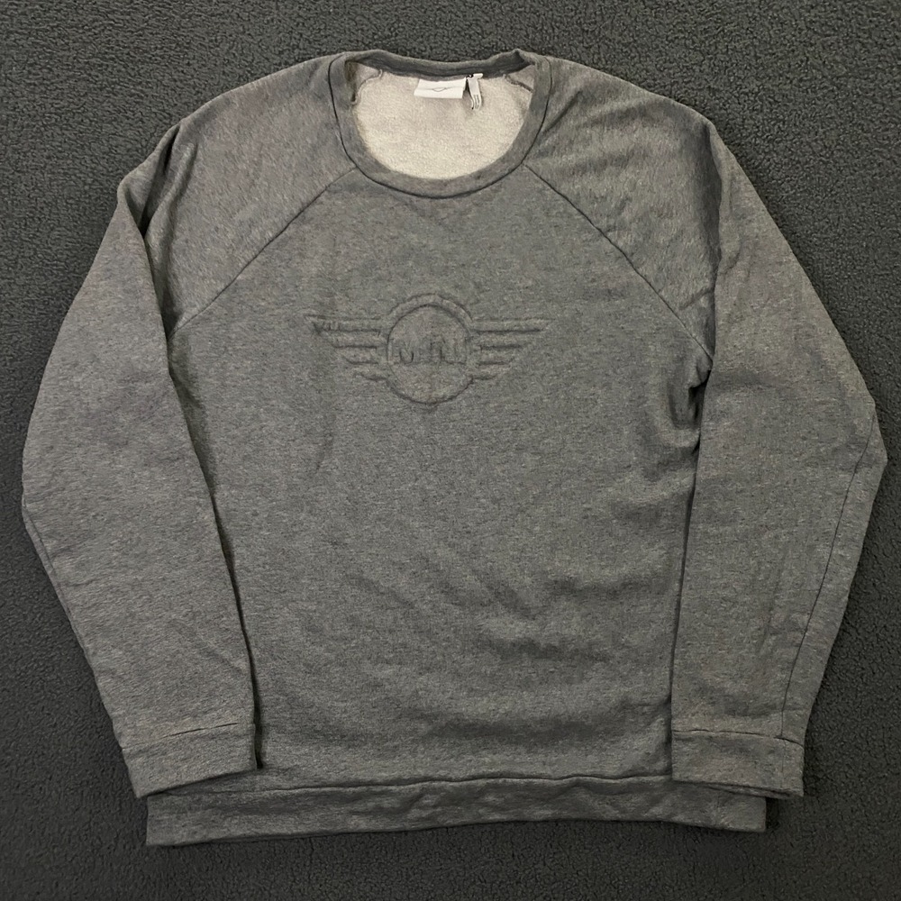 Mini Cooper Sweatshirt Mens‎ XL Embossed Logo Pullover French Terry Fleece